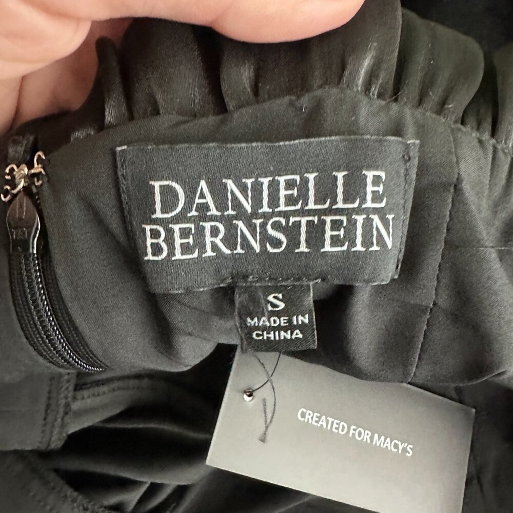 2/$30 NWT Danielle Bernsten Velvet Mini Ruffle Apron Cocktail LBD #A1591- 92 - Picture 6 of 9